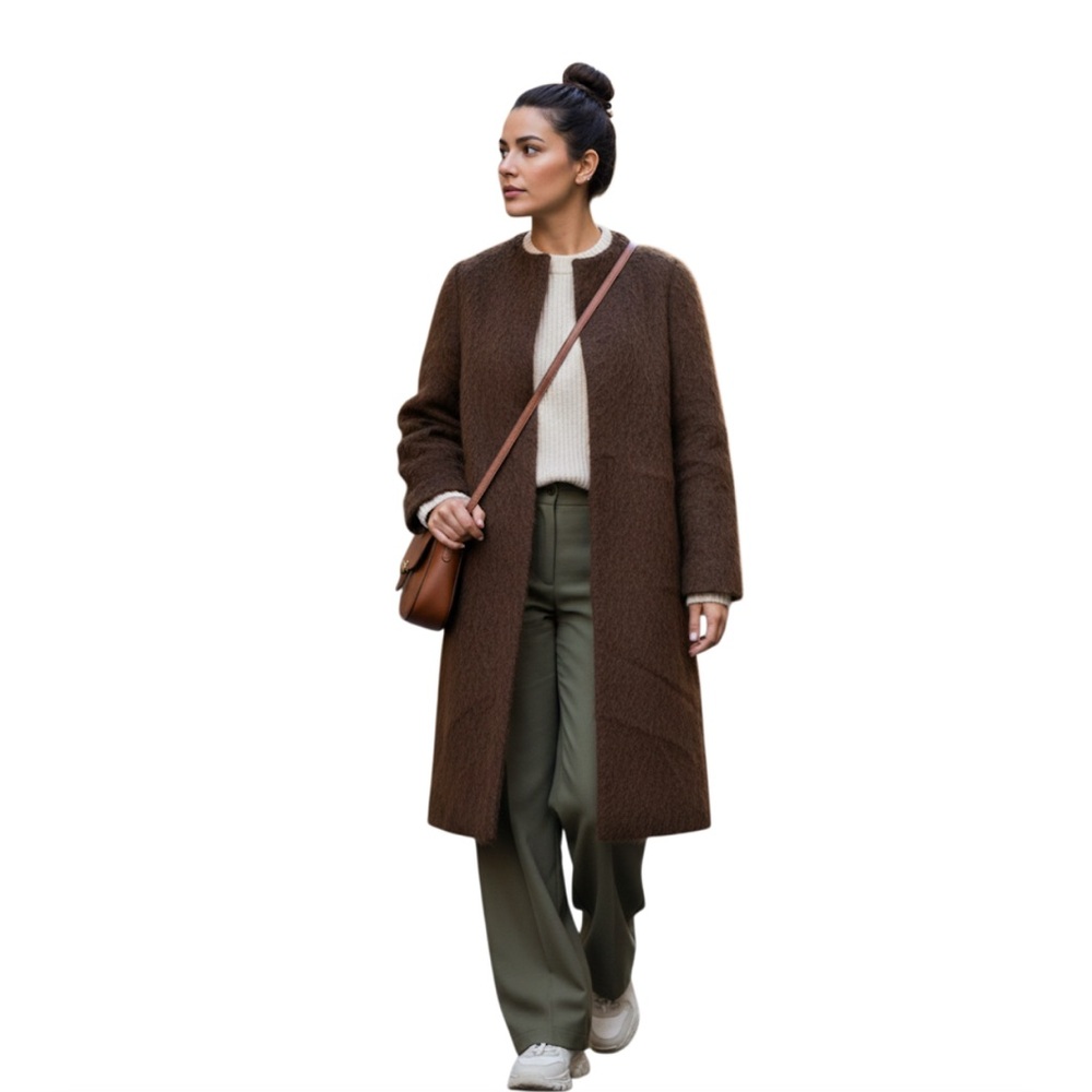 French Connection‎ wool blend Midi coat jacket’s